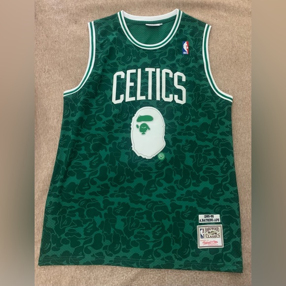 Mitchell & Ness Other - BAPE x Mitchell & Ness Celtis ABC Basketball
Swingman Jersey Green Size XXL